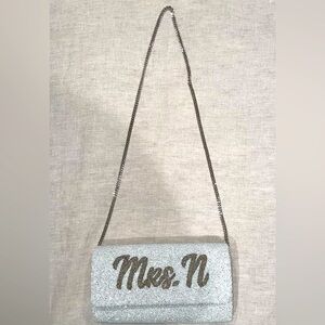 Custom Bridal Bag - Mrs.N ! Perfect condition, no discoloration or imperfections